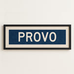 Framed Provo Navy Bus Scroll - Tejas Country Club