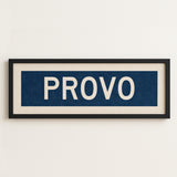 Framed Provo Navy Bus Scroll - Tejas Country Club