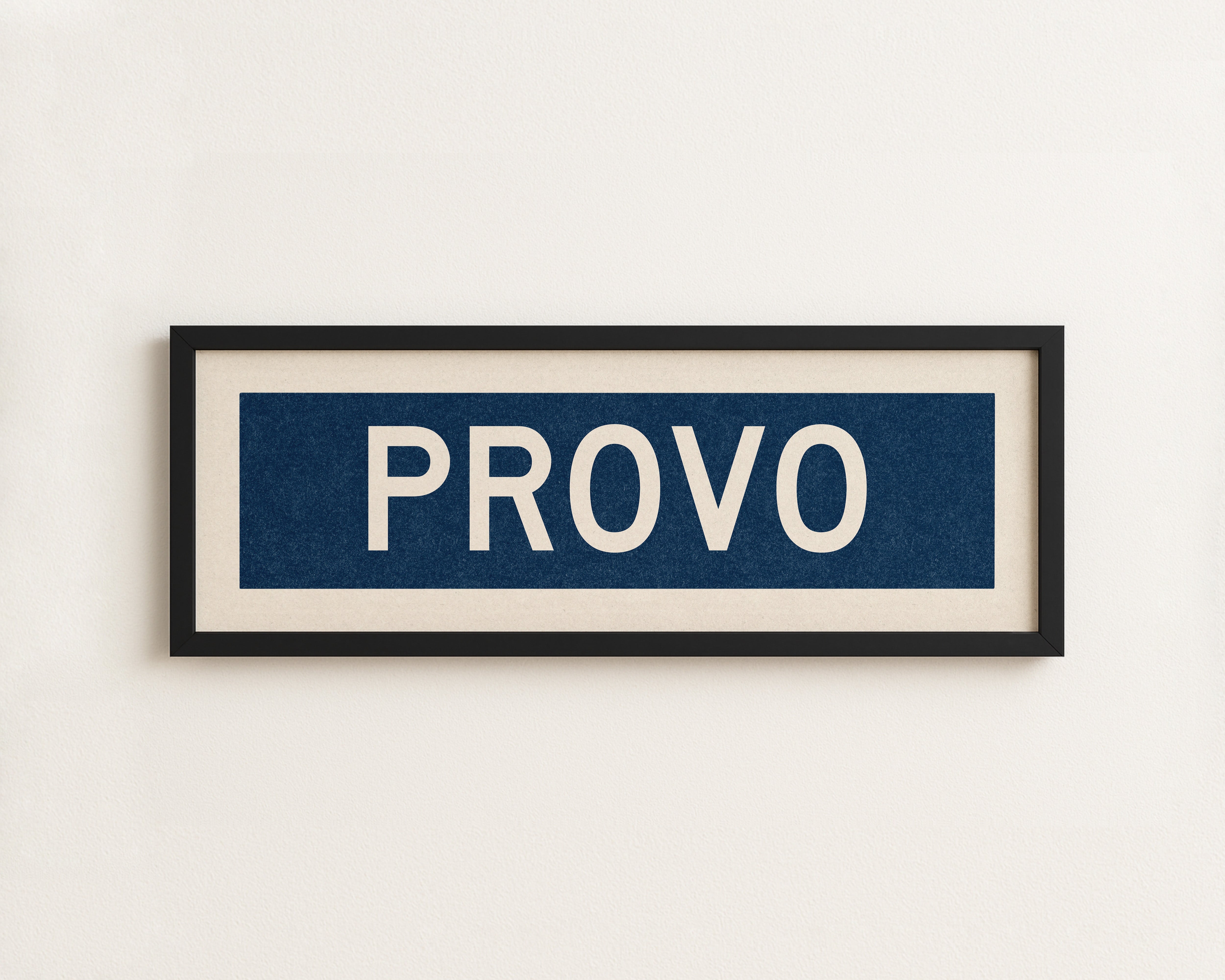 Framed Provo Navy Bus Scroll - Tejas Country Club