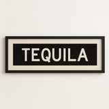 Framed Tequila Bus Scroll Sign