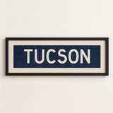 Framed Tucson Navy Bus Scroll - Tejas Country Club
