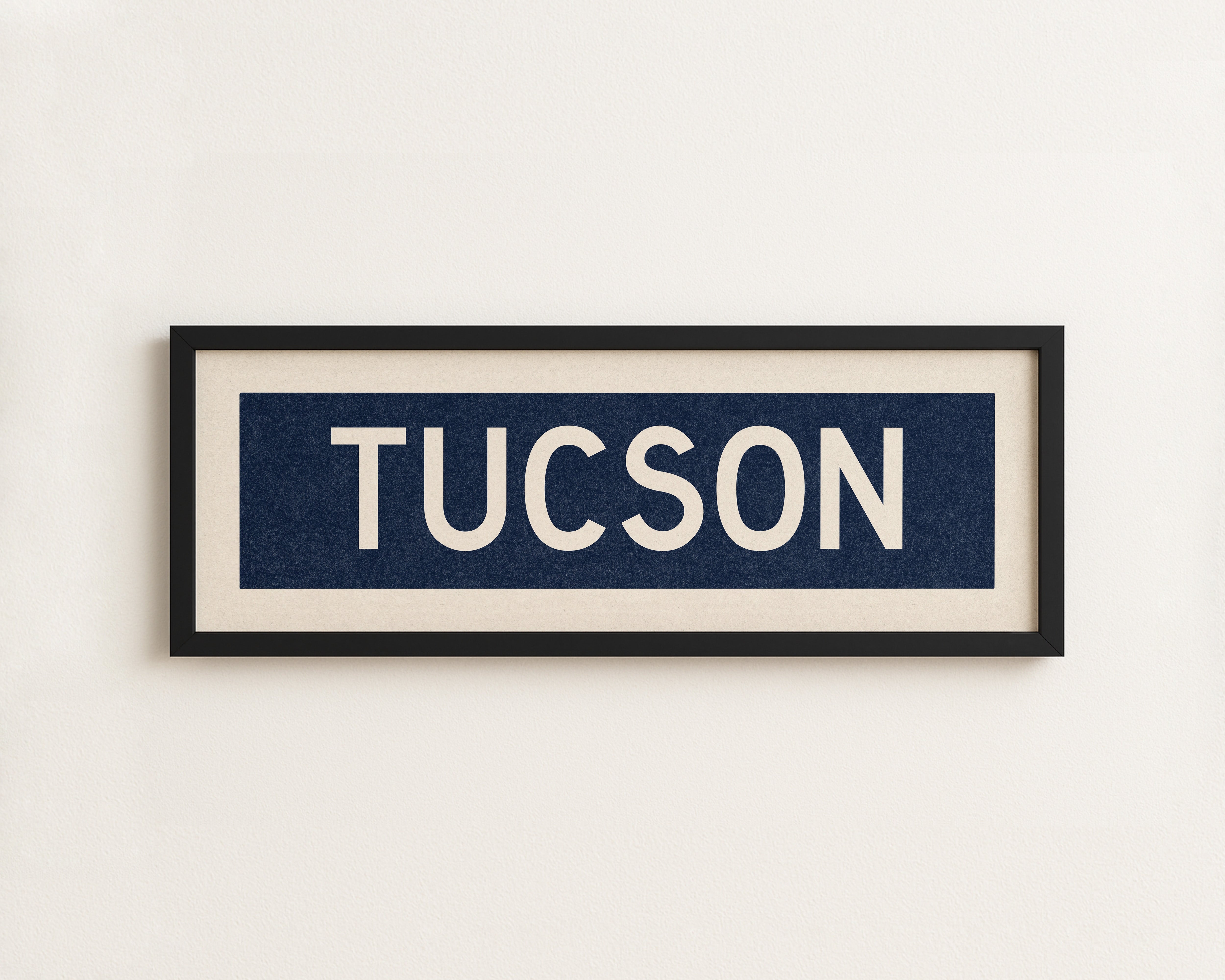 Framed Tucson Navy Bus Scroll - Tejas Country Club
