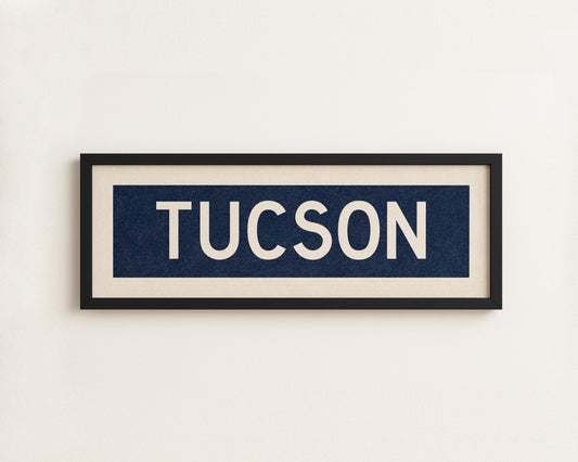 Framed Tucson Navy Bus Scroll