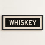 Framed Whiskey Bus Scroll Sign - Tejas Country Club