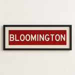 Framed Bloomington Crimson Bus Scroll - Tejas Country Club