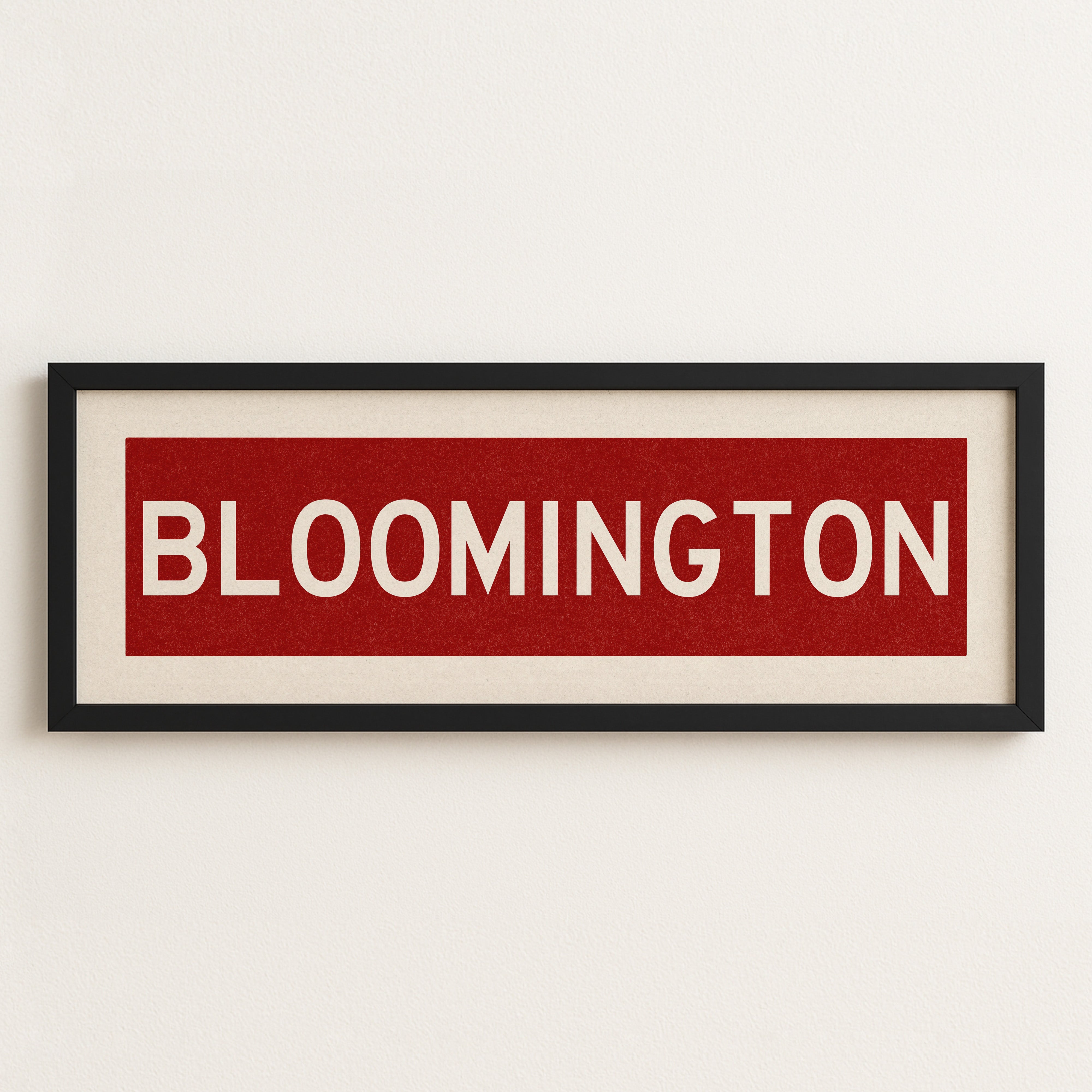 Framed Bloomington Crimson Bus Scroll - Tejas Country Club