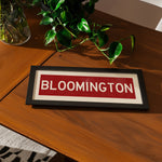 Framed Bloomington Crimson Bus Scroll - Tejas Country Club
