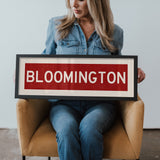 Framed Bloomington Crimson Bus Scroll - Tejas Country Club
