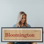 Saturdays in Bloomington, Indiana Vintage Flash Card Framed Print - Tejas Country Club