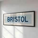 Framed Bristol Rhode Island Bus Scroll