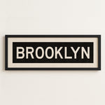 Framed Brooklyn New York Bus Scroll - Tejas Country Club