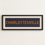 Framed Charlottesville Blue Bus Scroll - Tejas Country Club