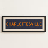 Framed Charlottesville Blue Bus Scroll - Tejas Country Club