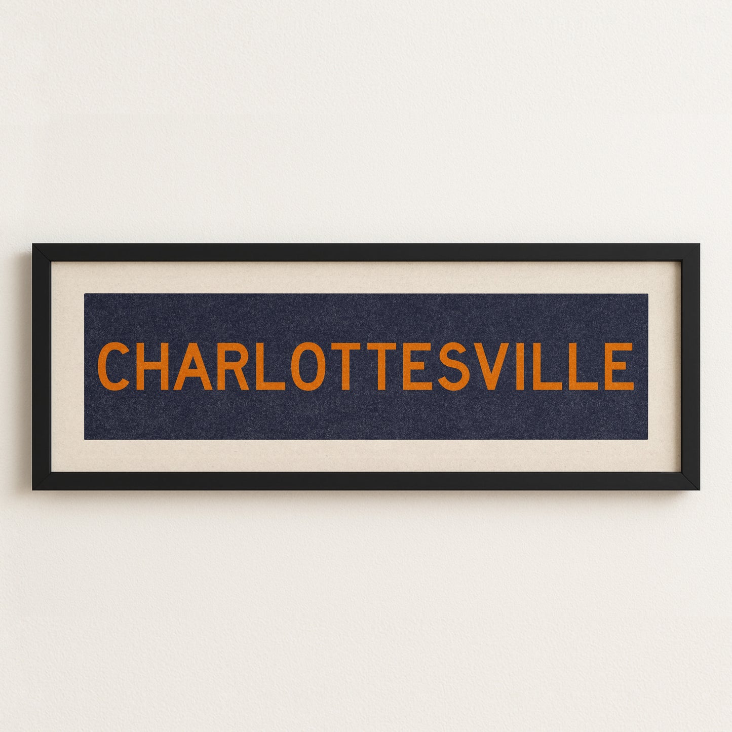 Framed Charlottesville Blue Bus Scroll - Tejas Country Club