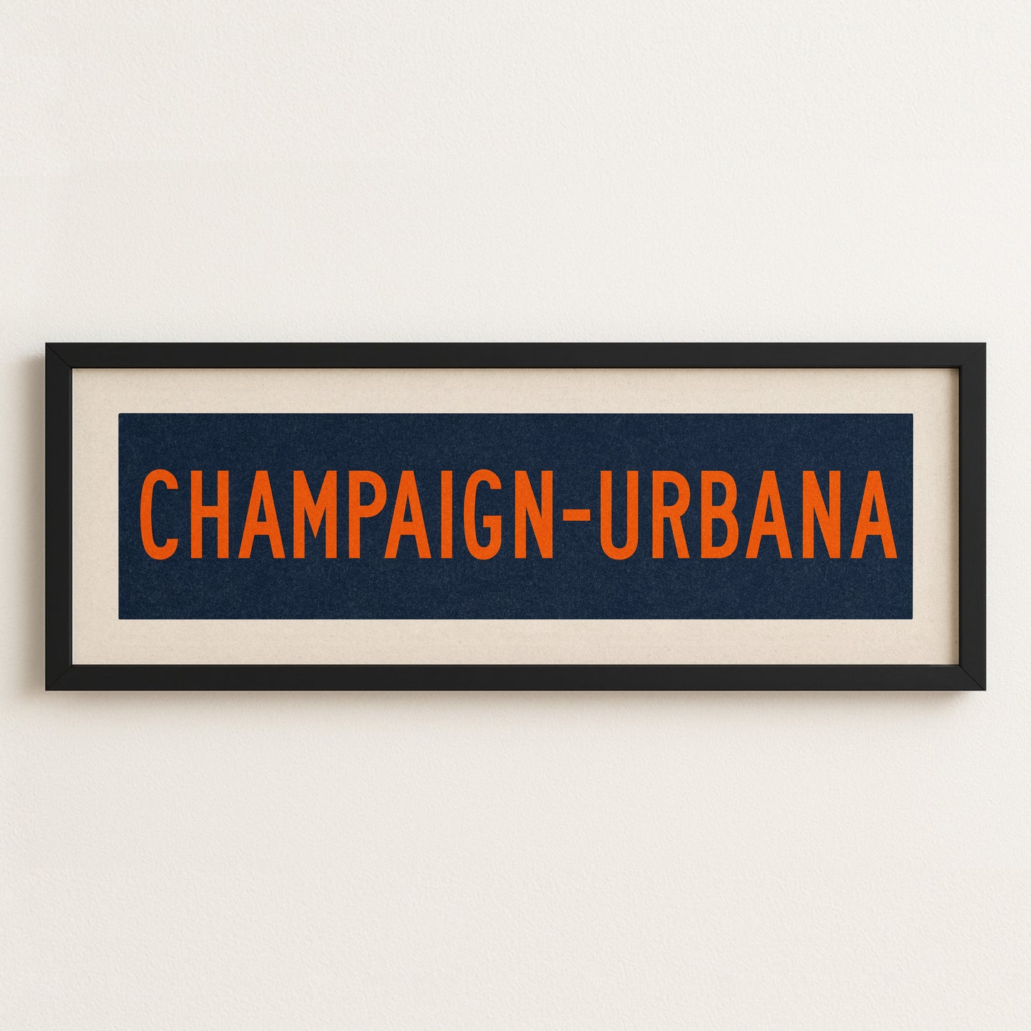 Framed Champaign - Urbana Bus Scroll - Tejas Country Club
