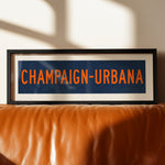 Framed Champaign - Urbana Bus Scroll - Tejas Country Club