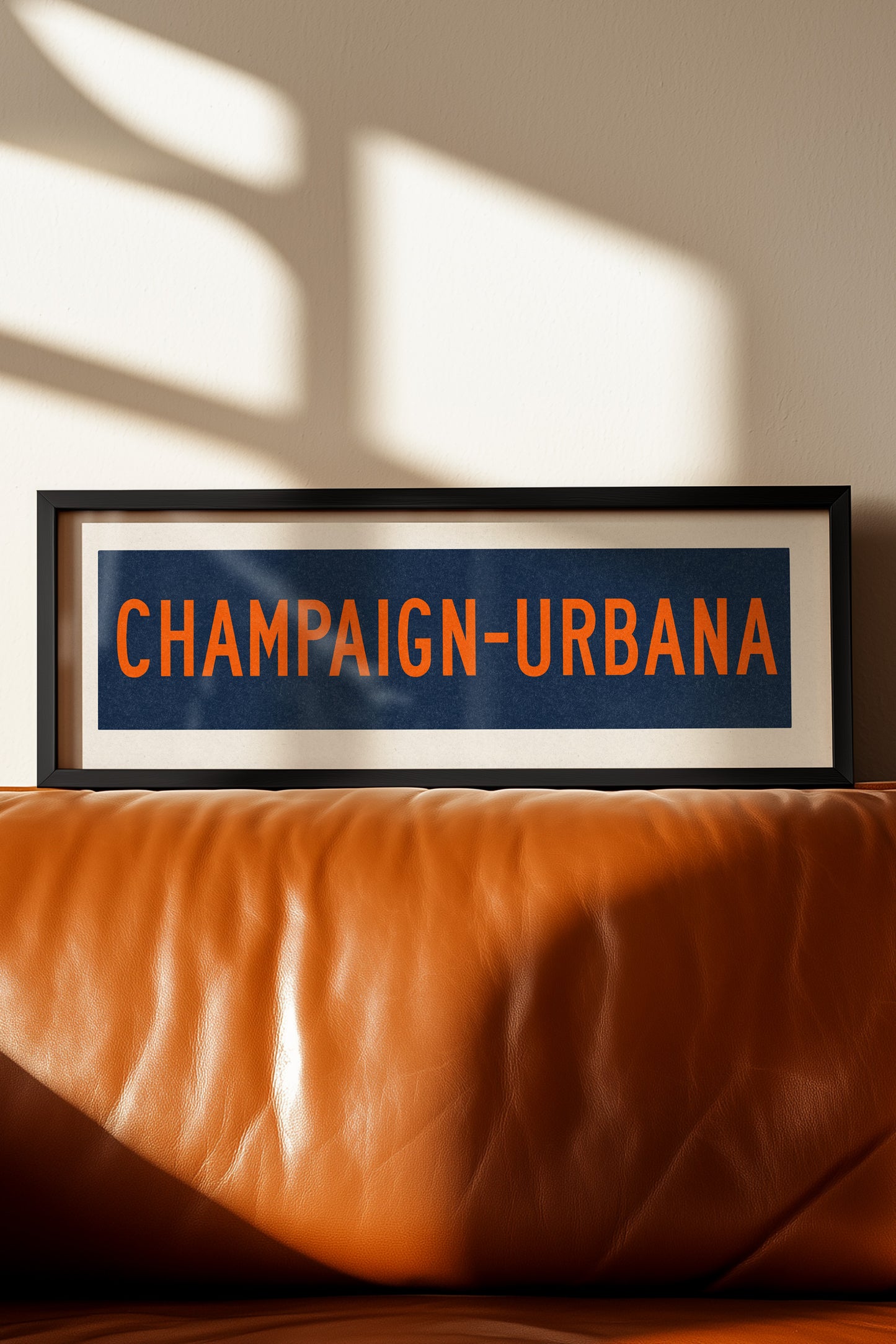 Framed Champaign - Urbana Bus Scroll - Tejas Country Club