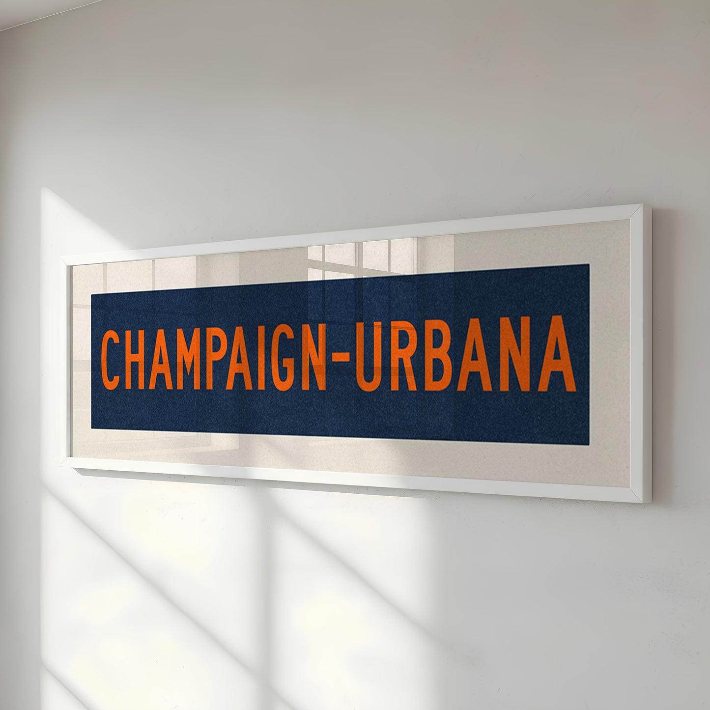 Framed Champaign - Urbana Bus Scroll - Tejas Country Club