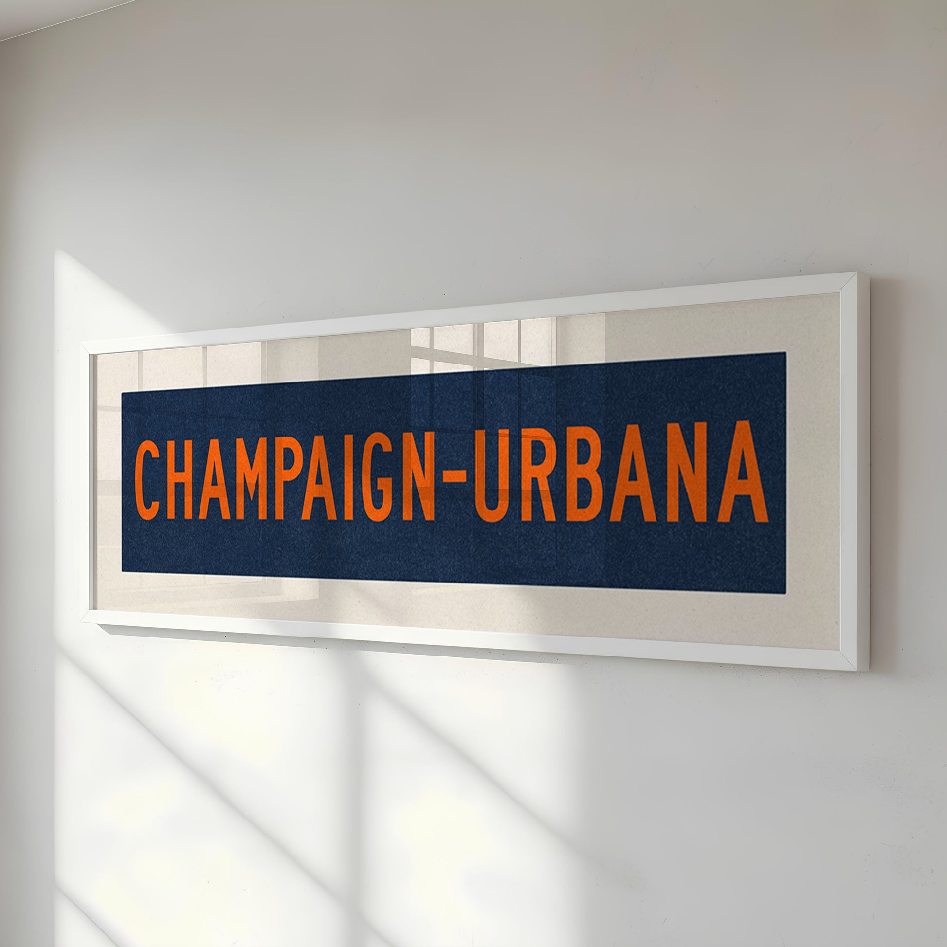 Framed Champaign - Urbana Bus Scroll - Tejas Country Club