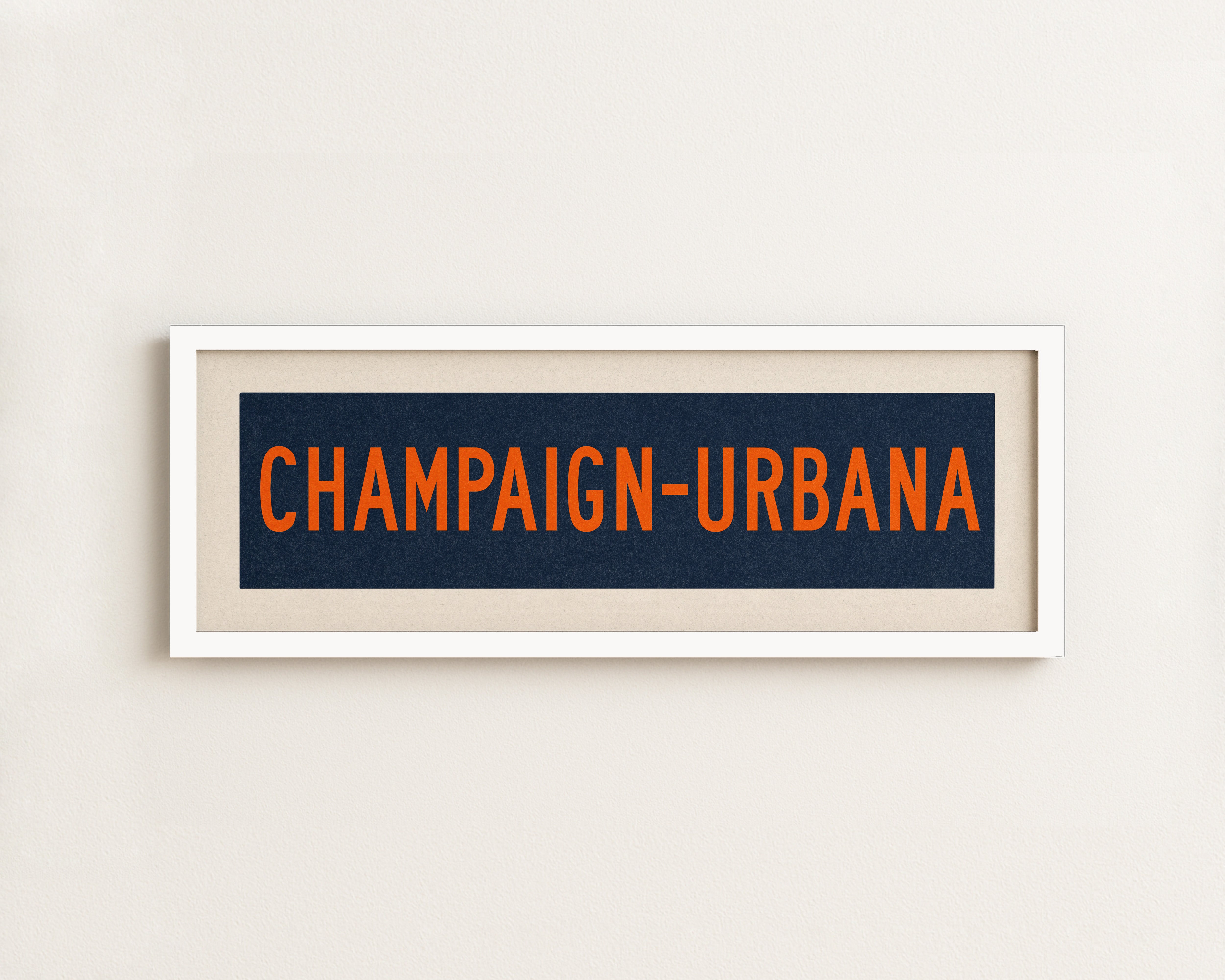 Framed Champaign - Urbana Bus Scroll - Tejas Country Club