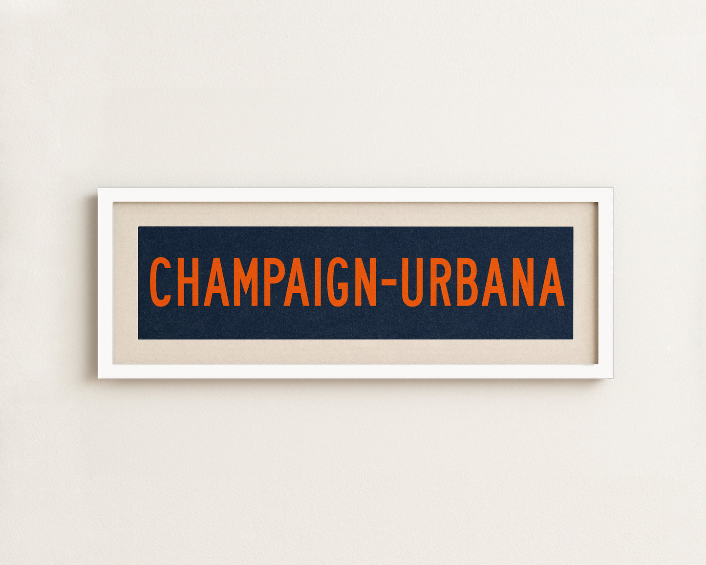 Framed Champaign - Urbana Bus Scroll - Tejas Country Club