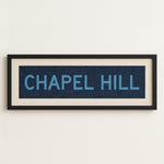 Framed Chapel Hill Blue Bus Scroll - Tejas Country Club