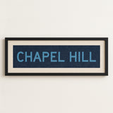 Framed Chapel Hill Blue Bus Scroll - Tejas Country Club