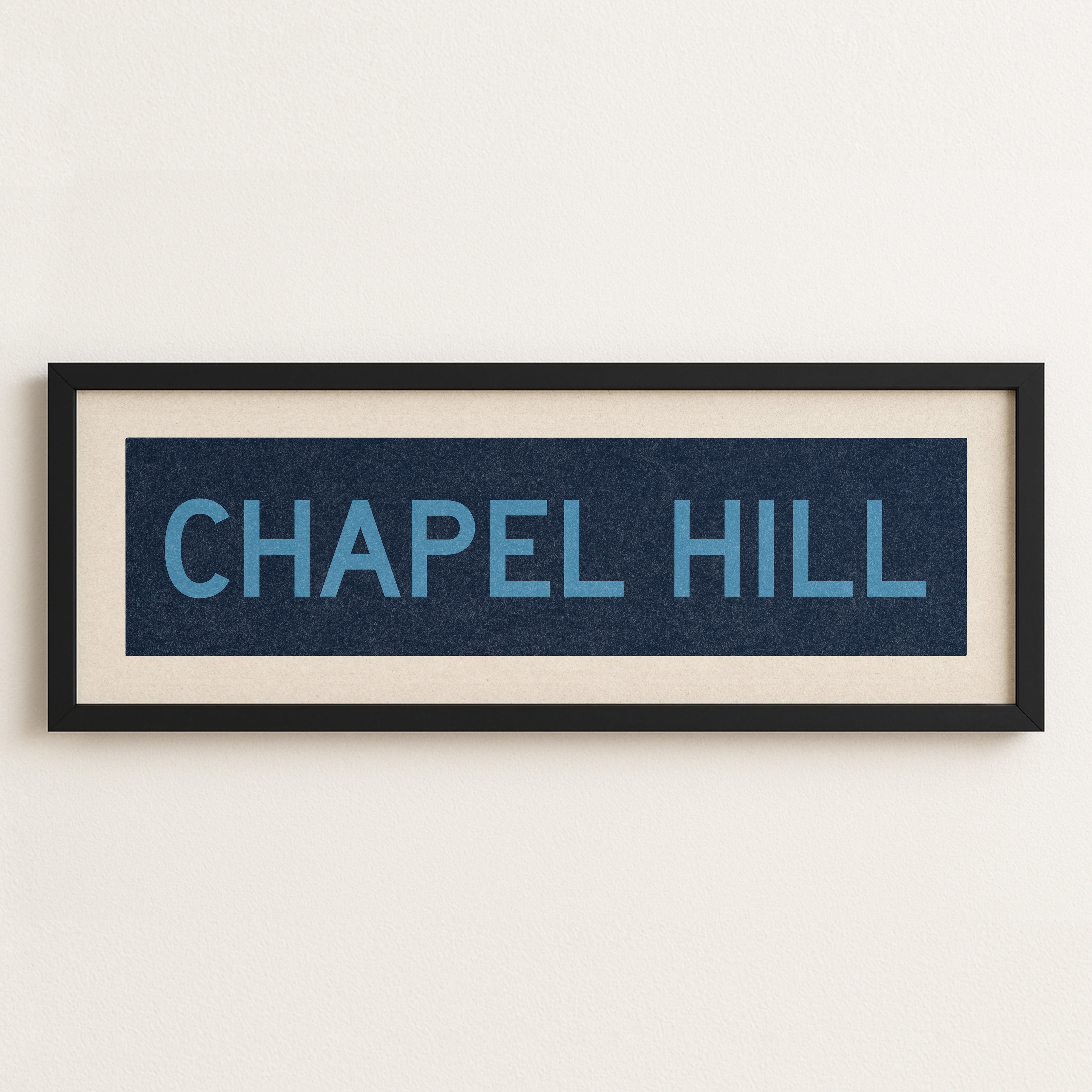 Framed Chapel Hill Blue Bus Scroll - Tejas Country Club
