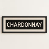 Framed Chardonnay Bus Scroll Sign