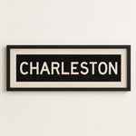 Framed Charleston South Carolina Bus Scroll - Tejas Country Club
