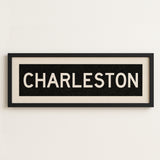 Framed Charleston South Carolina Bus Scroll - Tejas Country Club