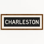 Framed Charleston South Carolina Bus Scroll - Tejas Country Club