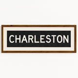 Framed Charleston South Carolina Bus Scroll - Tejas Country Club