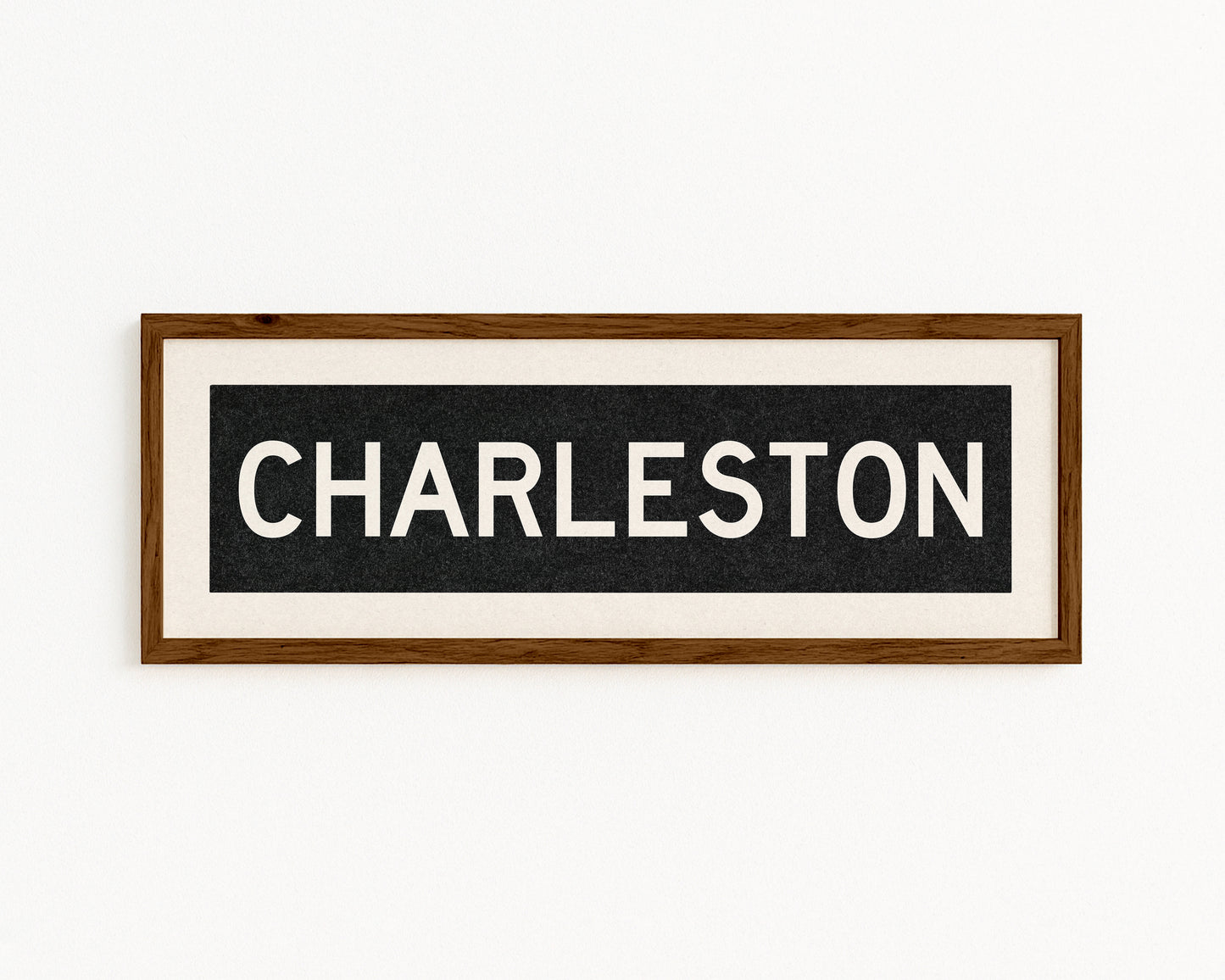 Framed Charleston South Carolina Bus Scroll