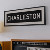 Framed Charleston South Carolina Bus Scroll - Tejas Country Club