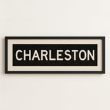 Framed Charleston South Carolina Bus Scroll - Tejas Country Club