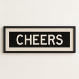 Framed Cheers Bus Scroll Sign - Tejas Country Club