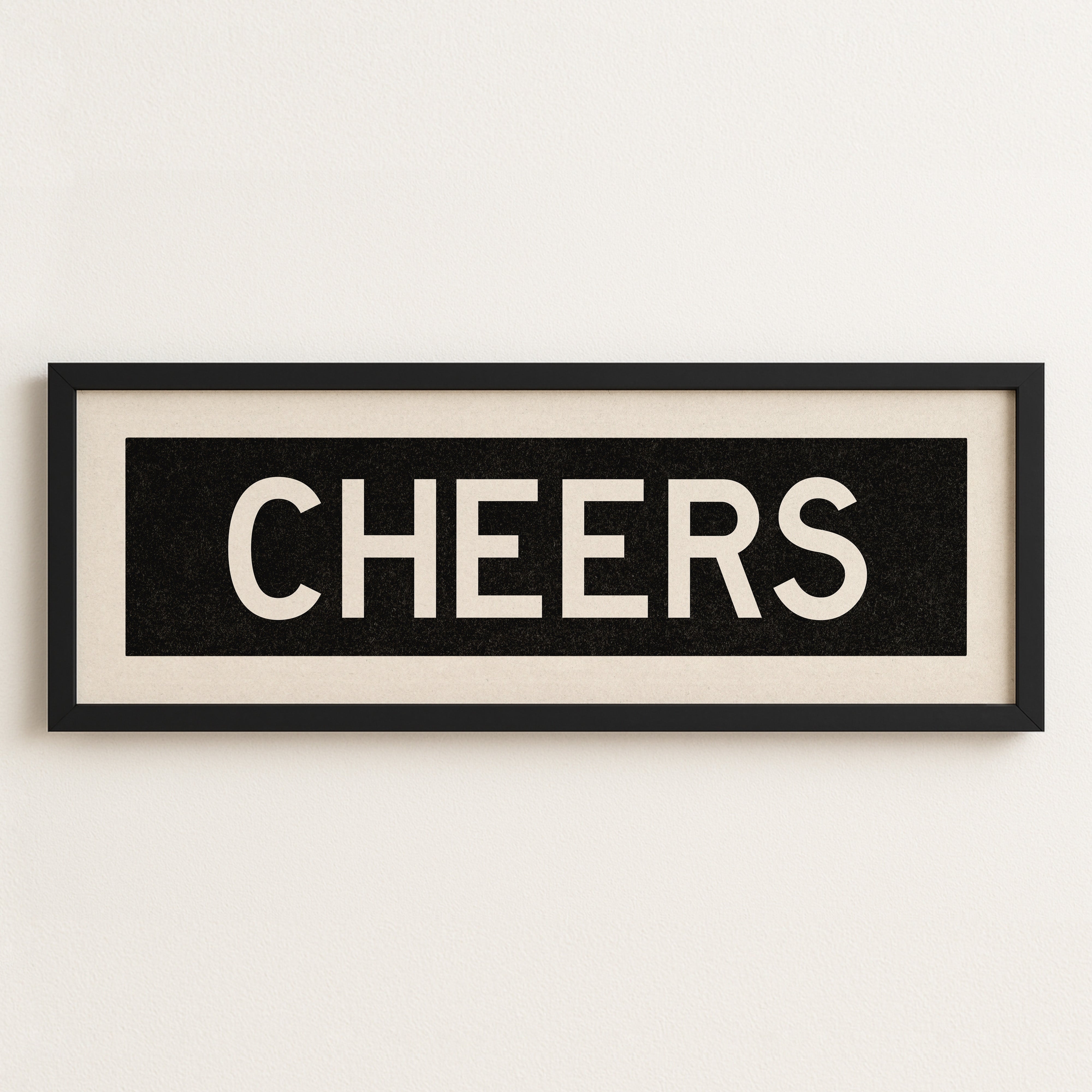 Framed Cheers Bus Scroll Sign - Tejas Country Club
