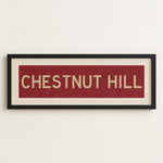 Framed Chestnut Hill Cardinal and Gold Bus Scroll - Tejas Country Club