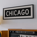 Framed Chicago Illinois Bus Scroll - Tejas Country Club