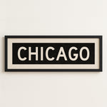 Framed Chicago Illinois Bus Scroll - Tejas Country Club