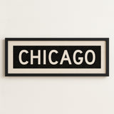 Framed Chicago Illinois Bus Scroll - Tejas Country Club