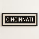 Framed Cincinnati Ohio Bus Scroll - Tejas Country Club