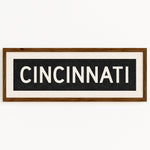 Framed Cincinnati Ohio Bus Scroll - Tejas Country Club