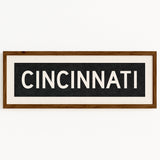 Framed Cincinnati Ohio Bus Scroll - Tejas Country Club