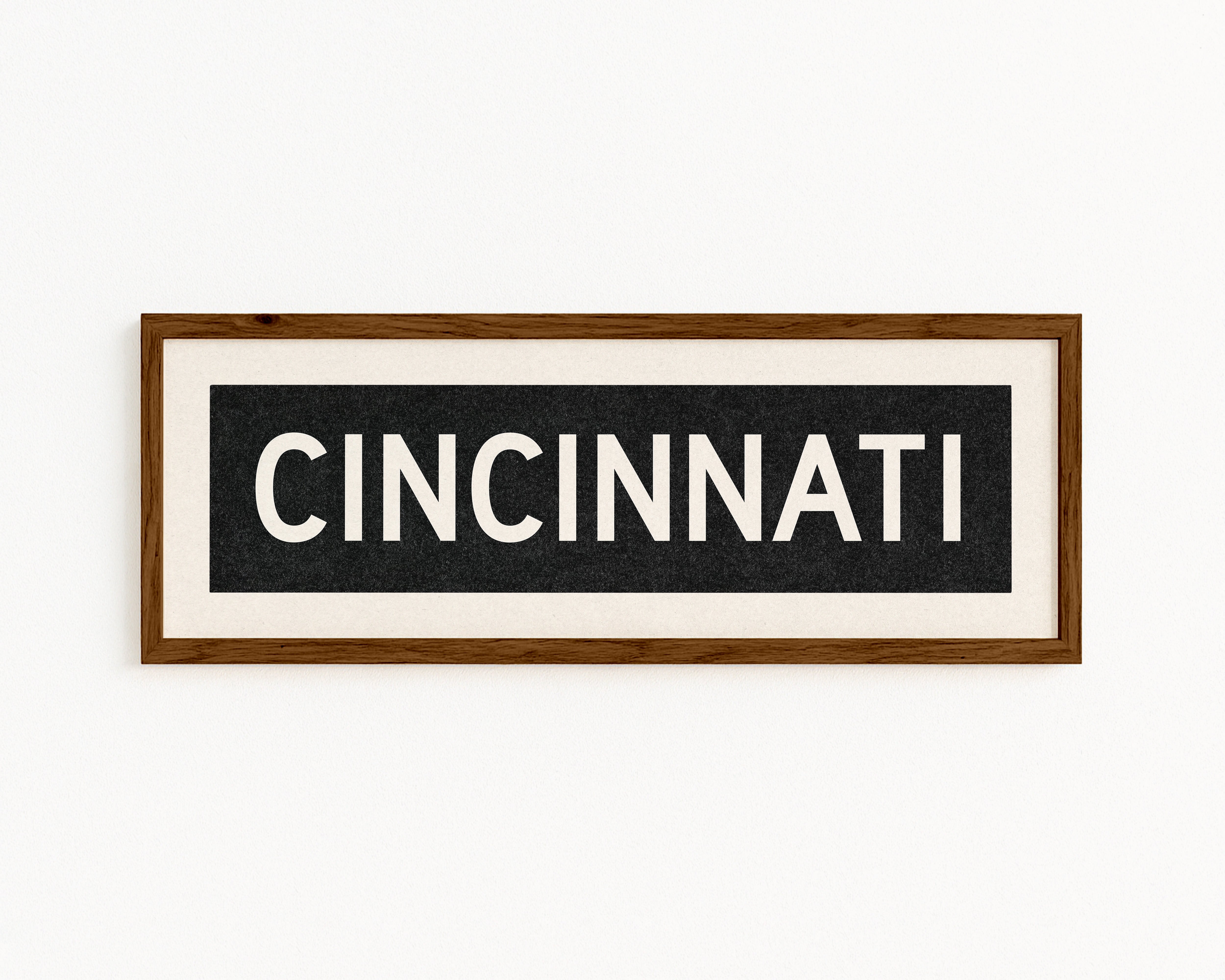 Framed Cincinnati Ohio Bus Scroll - Tejas Country Club