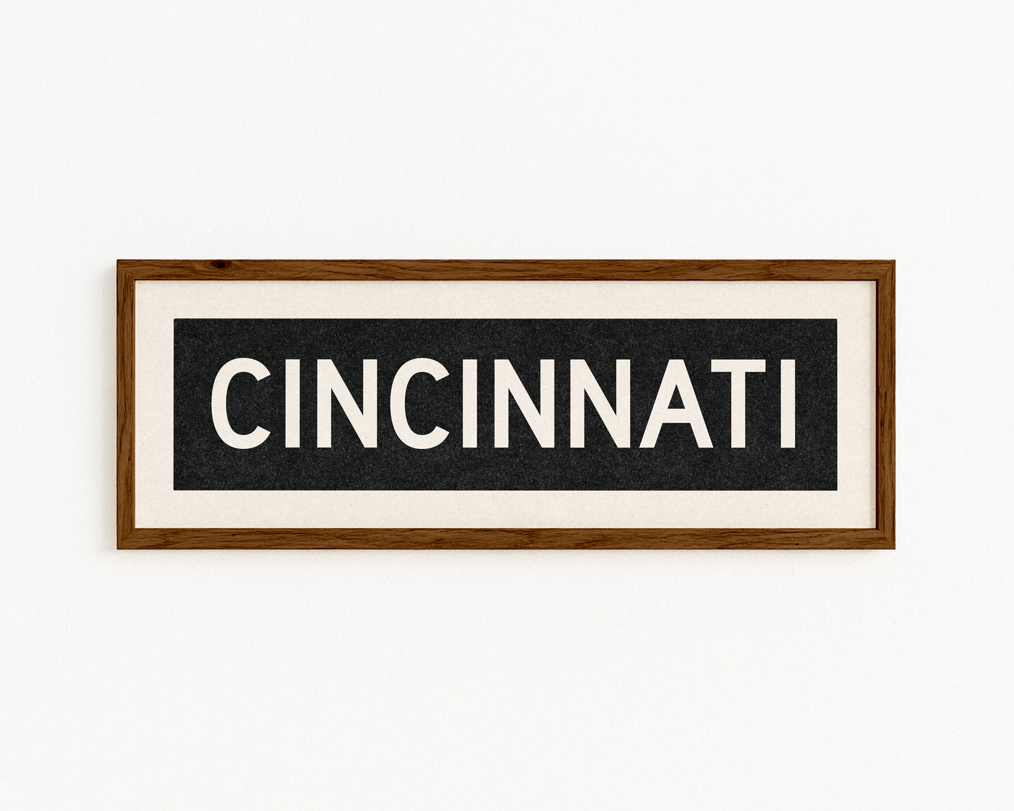 Framed Cincinnati Ohio Bus Scroll