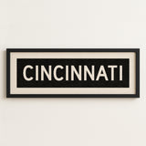 Framed Cincinnati Ohio Bus Scroll - Tejas Country Club