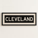 Framed Cleveland Ohio Bus Scroll - Tejas Country Club