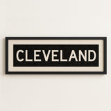 Framed Cleveland Ohio Bus Scroll - Tejas Country Club